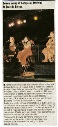Le Dauphiné Libéré 1/8/2006